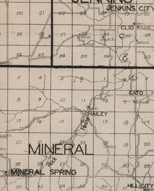 Hailey on 1930 map
